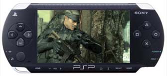 Mockup of the PSP as Virtual PS3 showing MGS4 Mockup of the PSP as Virtual PS3 showing MGS4