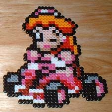 Peach Bead Art