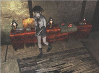 Fatal Frame 1 Screenshot - Riku Searches Mansion (PS2 & Xbox)