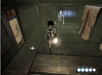 Fatal Frame 1 Screenshot - Miku Runs From Ghost (PS2 & Xbox)