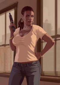 Grand Theft Auto 4 Elizabeta character art