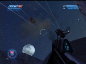 Shootin' Banshees out of the air! - Halo 1: Combat Evolved Screenshot Xbox Shootin' Banshees out of the air! - Halo 1: Combat Evolved Screenshot Xbox