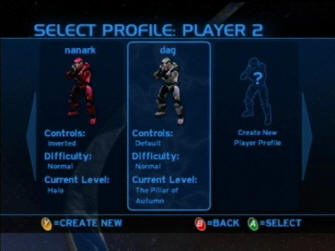 Profiles - Halo 1: Combat Evolved Screenshot Xbox Profiles - Halo 1: Combat Evolved Screenshot Xbox