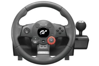 Click here for a bigger Logitech Driving Force GT racing wheel for Gran Turismo 5: Prologue picture Logitech Driving Force GT racing wheel for Gran Turismo 5: Prologue