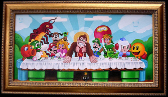 Donkey Kong's Last Supper painting