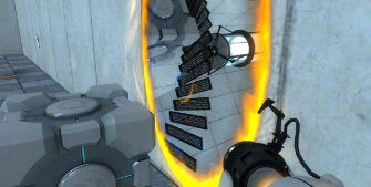 Portal gun in action