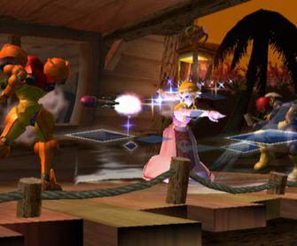 Zelda Reflects Missile - Super Smash Bros. Melee Screenshot