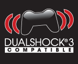 Dualshock 3 rumble controller compatible PS3 game logo