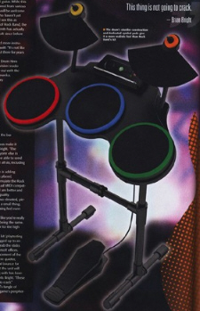 Click here for a bigger Guitar Hero 4 drums scan Guitar Hero 4 drums scan