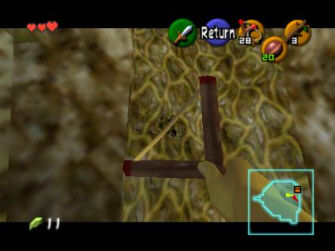 Link shoots Zelda FPS style Link shoots Zelda FPS style