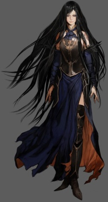 Shanoa the main character in Castlevania: Order of Ecclesia
