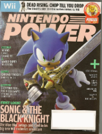 Sonic and the Black Knight Nintendo Power coverstory