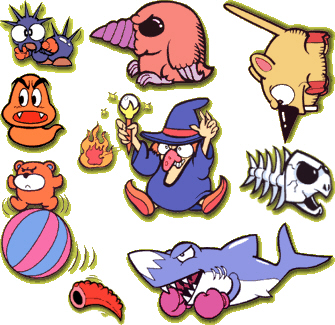 Enemies in Super Mario Land 2