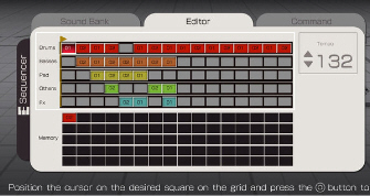 Music Creation in Lumines Supernova (Screenshot)