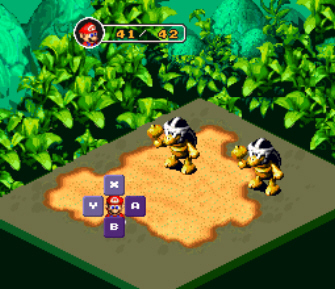 Super Mario RPG Hammer Bros. Boss Fight Screenshot Super Mario RPG Hammer Bros. Boss Fight Screenshot