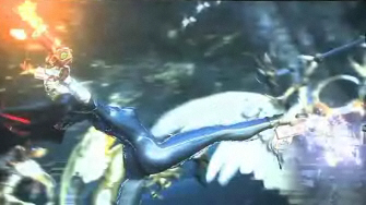 Bayonetta Foot-Shooting Screenshot!