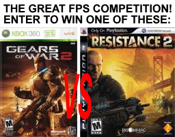 Click here to win Gears of War 2 or Resistance 2