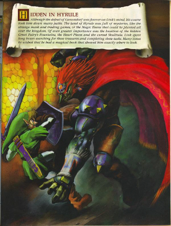 Link Battling Ganondorf Artwork (Zelda: Ocarina of Time)