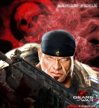 Real Marcus Fenix Gears of War 2 Artwork