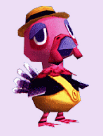 Animal Crossing Franklin the Thankgiving Turkey Character Artwork