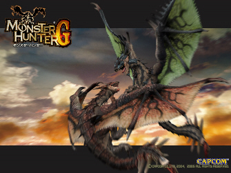 Monster Hunter G Official Wallpaper. Click for big pic Monster Hunter G Official Wallpaper