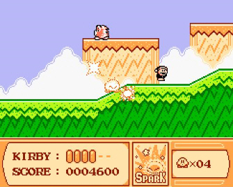 Kirby's Adventure Spark Kirby Screenshot. Click for big pic Kirby's Adventure Spark Kirby Screenshot