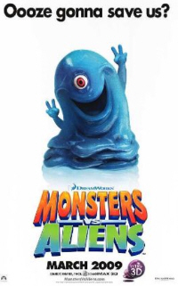 Monsters vs Aliens Movie Poster Monsters vs Aliens Movie Poster