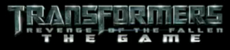 Transformers: Revenge of the Fallen The Videogame Logo Transformers: Revenge of the Fallen The Videogame Logo