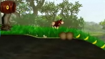Donkey Kong: Jungle Beat screenshot. New Play Control. Collecting bananas Donkey Kong: Jungle Beat screenshot. New Play Control. Collecting bananas