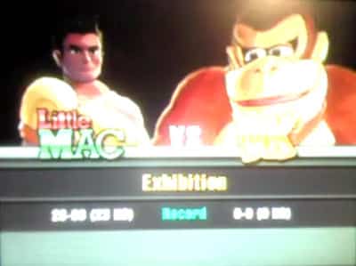 Little Mac VS Donkey Kong in Punch-Out Wii