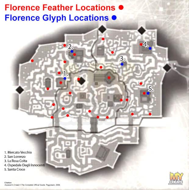 Assassins Creed 2 feather locations in Florence Assassin's Creed 2 feather locations in Florence