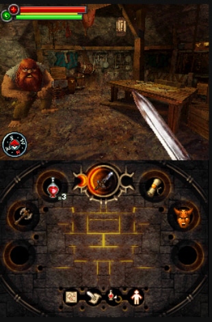 Fighting Fighting Fantasy: The Warlock of Firetop Mountain DS screenshot