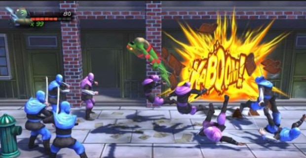 Explosions in Re-Shelled have cool corresponding comic book effects Explosions in Re-Shelled have cool corresponding comic book effects