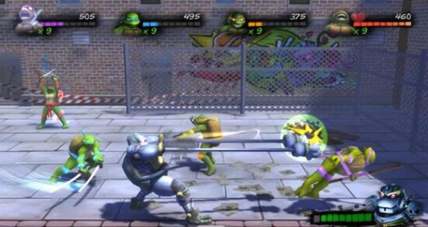 Turtles in Time Re-Shelled Metalhead boss fight screenshot Turtles in Time Re-Shelled Metalhead boss fight screenshot