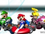 Mario Kart Wii Peach-Luigi wallpaper. Click for big pic Mario Kart Wii Peach-Luigi wallpaper
