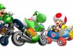 Mario Kart Wii Toad-Yoshi wallpaper. Click for big pic Mario Kart Wii Toad-Yoshi wallpaper