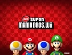 New Super Mario Bros. Wii cast wallpaper. Click for big pic New Super Mario Bros. Wii cast wallpaper