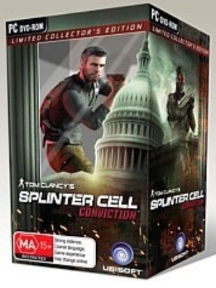 Splinter Cell Conviction Collector's Edition box artwork (Australian) Splinter Cell Conviction Collector's Edition box artwork (Australian)