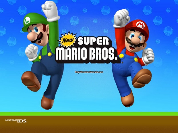New Super Mario Bros Wallpaper. Click for big pic New Super Mario Bros Wallpaper