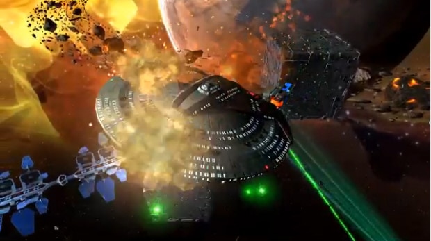 Star Trek Online space fireworks screenshot Star Trek Online space fireworks screenshot