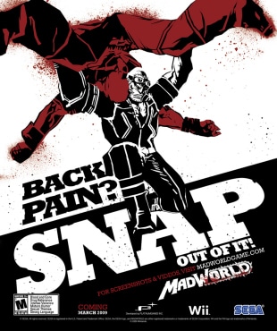 Can't say Sega didn't try, as this Madworld poster artwork shows. Click for big pic Can't say Sega didn't try, as this Madworld poster artwork shows