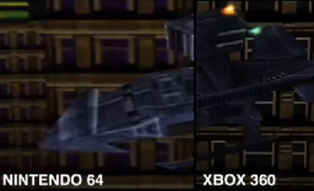 Perfect Dark Xbox 360 vs N64 comparison screenshot Perfect Dark Xbox 360 vs N64 comparison screenshot