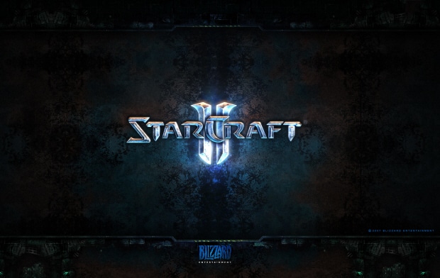 StarCraft 2 logo wallpaper 1920x1200