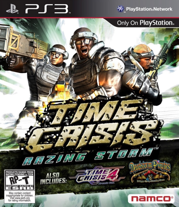 Time Crisis: Razing Storm walkthrough box artwork. Click for big pic Time Crisis: Razing Storm walkthrough box artwork