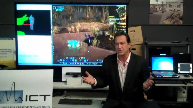 Playing WoW with Kinect. Click for big pic Playing WoW with Kinect