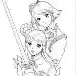 Soul Calibur 5 Leixia artwork with mom Xianghua