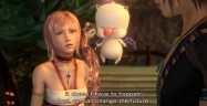 Final Fantasy XIII-2 Serah screenshot. Also showing Moggle and Noel