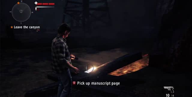 Alan Wake's American Nightmare Manuscript Page Location 1 Screenshot Alan Wake's American Nightmare Manuscript Page Location 1 Screenshot