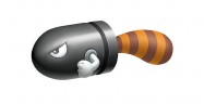 Bullet Bill has a Face AND Tanooki Tail Bullet Bill has a Face AND Tanooki Tail in Super Mario 3D Land