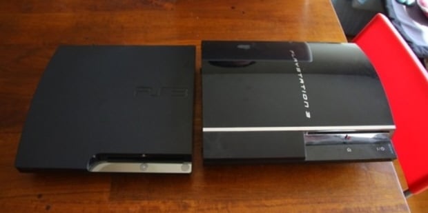 Sony PS3 Versus PS3 Slim comparison - 620 x 309 jpeg 64kB
